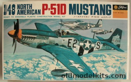 Fujimi 1/48 North American P-51D Mustang - USAF 361st FG/375FS/8th Air Force or 'Big Beautiful Doll' 78th FG/83FS/8th Air Force, 24 plastic model kit